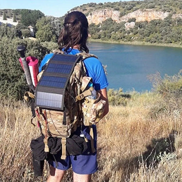 Foldable 5V Solar Charger – Portable, Waterproof & USB Ready - InspiredGrabs.com